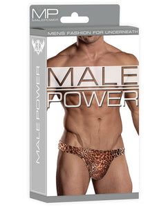 Male Power Wonder Thong Animal Print