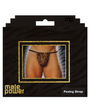 Load image into Gallery viewer, Male Power Posing Strap Thong Animal Print O/s