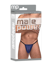 Diamond Mesh Posing Strap Blue O/s