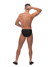Load image into Gallery viewer, Male Power Nylon Spandex Pouchless Brief Black O/s