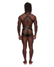 Load image into Gallery viewer, Fetish Uranus Nylon Spandex Moonshine Harness Brief Black