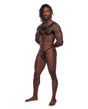 Load image into Gallery viewer, Leather Aries Single Ring Harness Black O/s