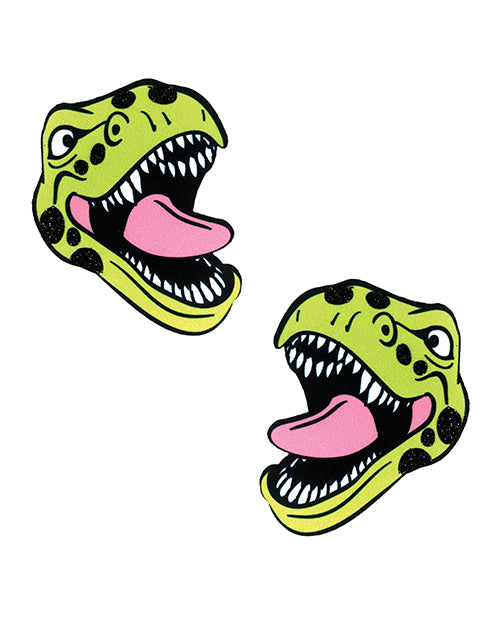 Neva Nude Black Light Dinosaur Pasties - O/s