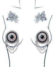 Load image into Gallery viewer, Neva Nude Burlesque La Vie Boheme Jewel Reusable Silicone Pasties - Crystal O/S