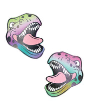 Load image into Gallery viewer, Neva Nude Reflective Dinosaur Pasties - Rainbow O/S