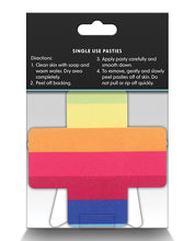 Load image into Gallery viewer, Pretty Pasties Pride Cross &amp; Star Rainbow - 2 Pair