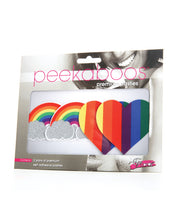 Load image into Gallery viewer, Peekaboos Pride Glitters Rainbows &amp; Hearts - Pack of 2