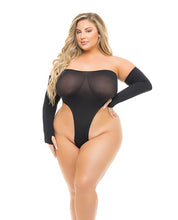 Load image into Gallery viewer, Pink Lipstick High AF Teddy w/Gloves Black QN