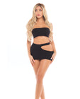Pink Lipstick Femme Seamless Bandeau & Skirt O/s