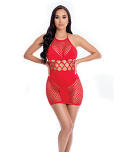 Load image into Gallery viewer, Pink Lipstick Girl Gone Bad Dress O/s