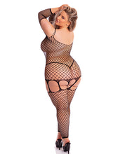 Load image into Gallery viewer, Pink Lipstick In My Head Net Bodystocking