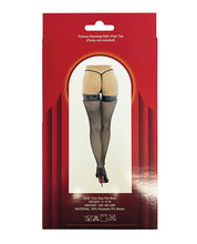 Load image into Gallery viewer, Vinyl Top Fishnet Stocking O/s
