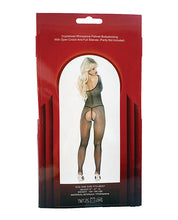 Load image into Gallery viewer, Rhinestone Fishnet Full Sleeved Bodystocking Black O/S