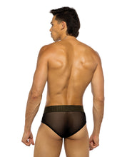 Load image into Gallery viewer, Sacred Heart Briefs w/Studded Elastic Waist Band - Black