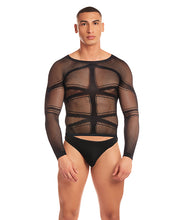 Load image into Gallery viewer, Rainbow Party Cam Boy Mesh 2 pc Set - Black