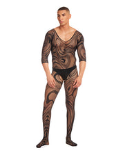 Load image into Gallery viewer, Rainbow Party Supernova Body Stocking 2 pc Set - Black