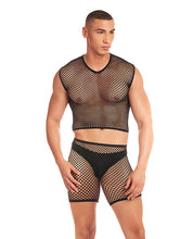Load image into Gallery viewer, Rainbow Party Net-Bula Large Mesh Long Brief 3 pc Set