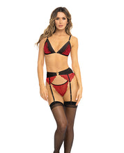 Load image into Gallery viewer, Rene Rofe Underneath It All Bra, Garter Belt &amp; G-string