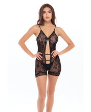 Load image into Gallery viewer, Rene Rofe After Party Bodysuit Black O/S