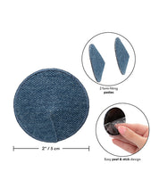 Load image into Gallery viewer, Ride &#39;Em Premium Denim Collection Round Pasties - O/S