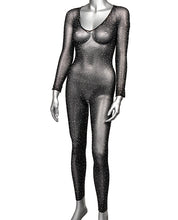Load image into Gallery viewer, Radiance Crotchless Full Body Suit Black O/S