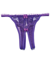 Load image into Gallery viewer, Scalloped Embroidery Crotchless Panty