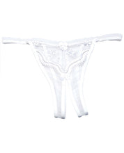 Load image into Gallery viewer, Scalloped Embroidery Crotchless Panty
