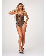 Load image into Gallery viewer, Fishnet Strappy High Cut Leg Teddy