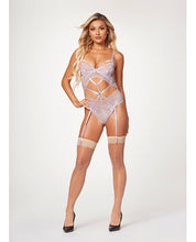 Load image into Gallery viewer, Sheer Mesh &amp; Lace Demi Cup Teddy