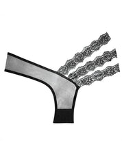 Load image into Gallery viewer, Adore Sheer &amp; Lace Wild Orchid Panty Black O-s