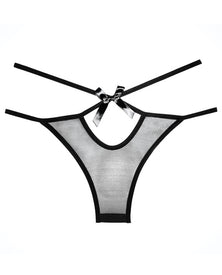 Adore Sheer Naughty Vanilla Panty Black O-s