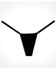 Adore Between The Cheats Velvet  Panty Black O-s