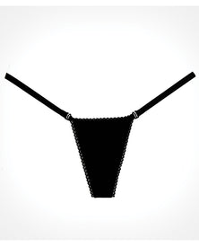 Adore Between The Cheats Velvet  Panty Black O-s