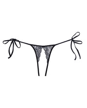 Load image into Gallery viewer, Adore Sugar Tie Side Open Lace Panty Black O-s