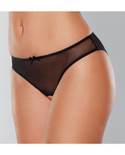 Load image into Gallery viewer, Adore Wild Nite Mesh Open Back Panty Black O-s