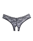 Adore Crush Lace Open Panty Black O-s