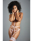 Adore Kelly Strappy Choker Garterbelt W/open G-string O/s