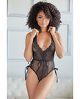 Allure Belle Lace & Mesh Tie Up Romper