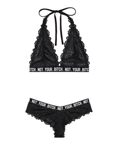 Vibes Not Your Bitch Bralette & Cheeky Panty
