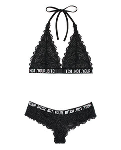 Vibes Not Your Bitch Bralette & Cheeky Panty