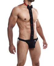 Load image into Gallery viewer, Male Basics Tuxedo Lace Jockstrap Black